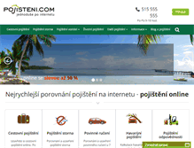 Tablet Screenshot of pojisteni.com