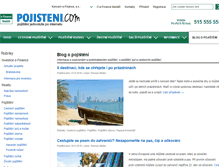 Tablet Screenshot of blog.pojisteni.com